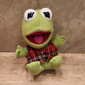 Baby 1987 Kermit The Frog Plush with Plaid Vest